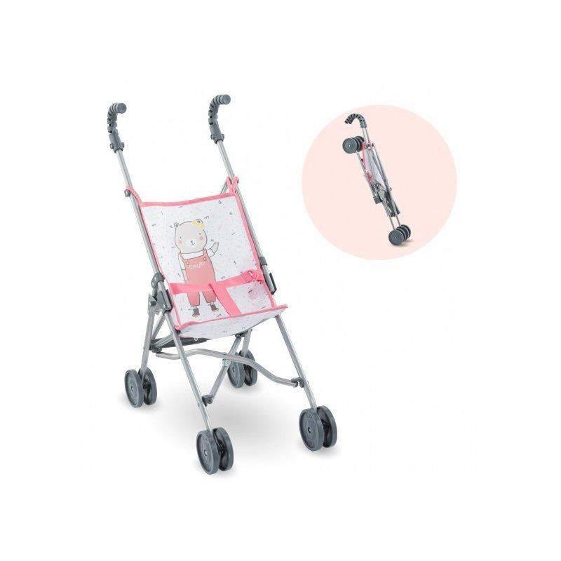 Mon grand poupon - Poussette canne rose Mon grand poupon - Poussette canne rose