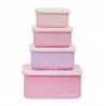 Set de 4 boîtes à tartines/goûter - Licorne
