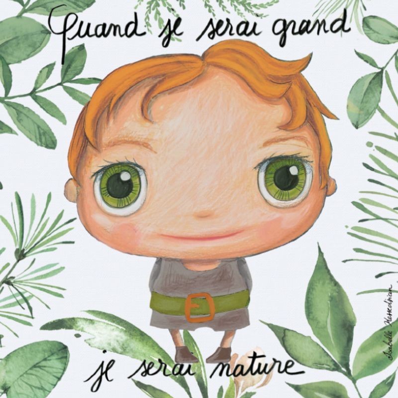 Tableau 15x15 Nature garçon Tableau 15x15 Nature garçon