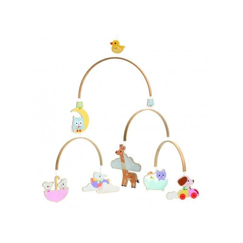 Mobile bois - Bébés animaux Mobile bois - Bébés animaux