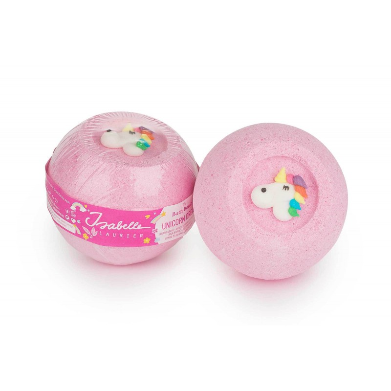 Bombe de bain Licorne Rose - Fruit de la passion Bombe de bain Licorne Rose - Fruit de la passion