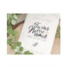 Etiquette bouteille mamie - Tu vas être mamie