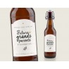 Etiquette bouteille grands-parents - Futurs grands-parents