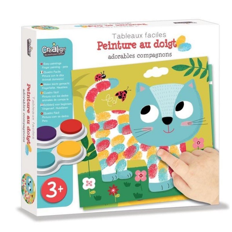 Tableaux faciles - Peinture au doigt Adorables compagnons Tableaux faciles - Peinture au doigt Adorables compagnons