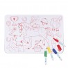 Mini set de table en silicone playmat - Poney club