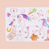 Mini set de table en silicone playmat - Poney club