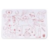 Mini set de table en silicone playmat - Poney club