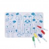 Mini set de table en silicone playmat - Robot