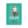 Carte à thème "Super papa" (+enveloppe)