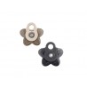 Lot de 2 anneaux réfrigérans étoile - Mix gris