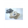 Lot de 2 anneaux réfrigérans étoile - Mix gris