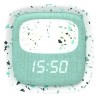 Billy Clock - Veilleuse et réveil terrazzo menthe à l'eau (Edition limitée)