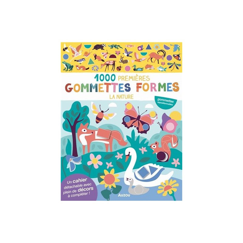1000 premières gommettes formes - La nature