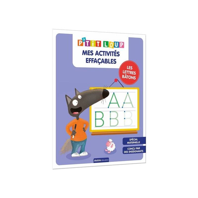 Mes activités effaçables - Les lettres bâtons Mes activités effaçables - Les lettres bâtons