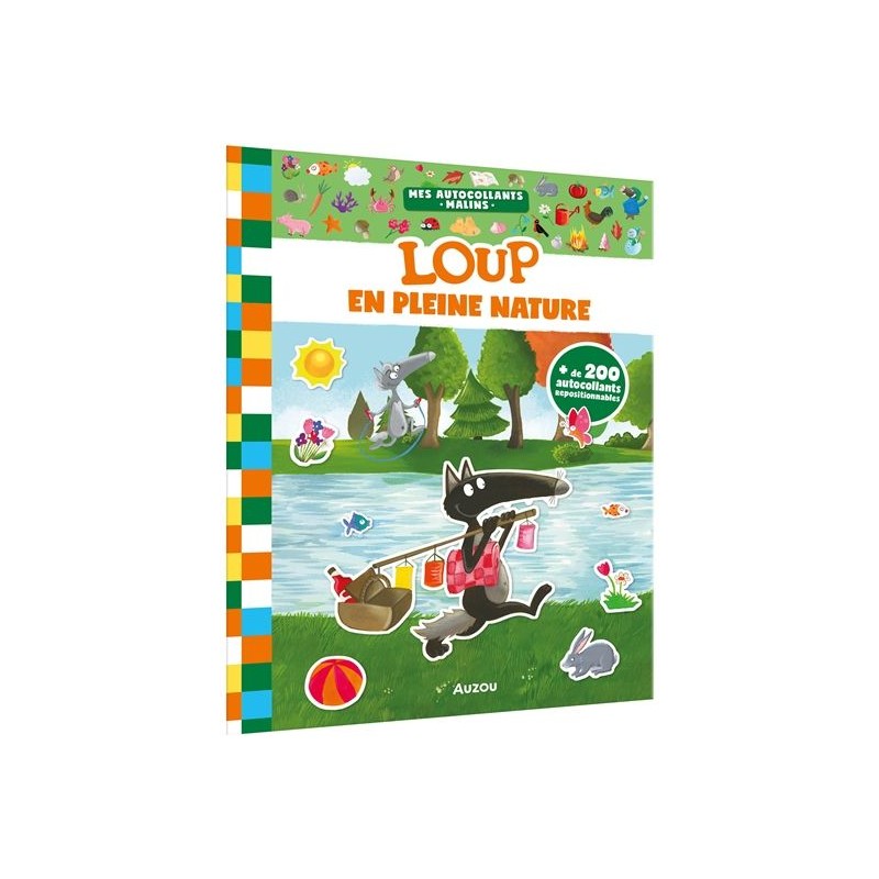 Mes autocollants malins - Loup en pleine nature Mes autocollants malins - Loup en pleine nature