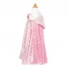 Cape de princesse en velours rose, 3-4 ans
