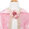 Cape de princesse en velours rose, 5-6 ans