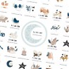 Affiche à dater "Mes premières fois" - Souris cobalt