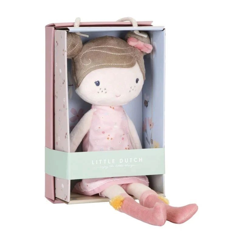 Litte Dutch - Poupée en peluche Rosa - 35 cm - Little Pink Flowers Litte Dutch - Poupée en peluche Rosa - 35 cm - Little Pink Flowers
