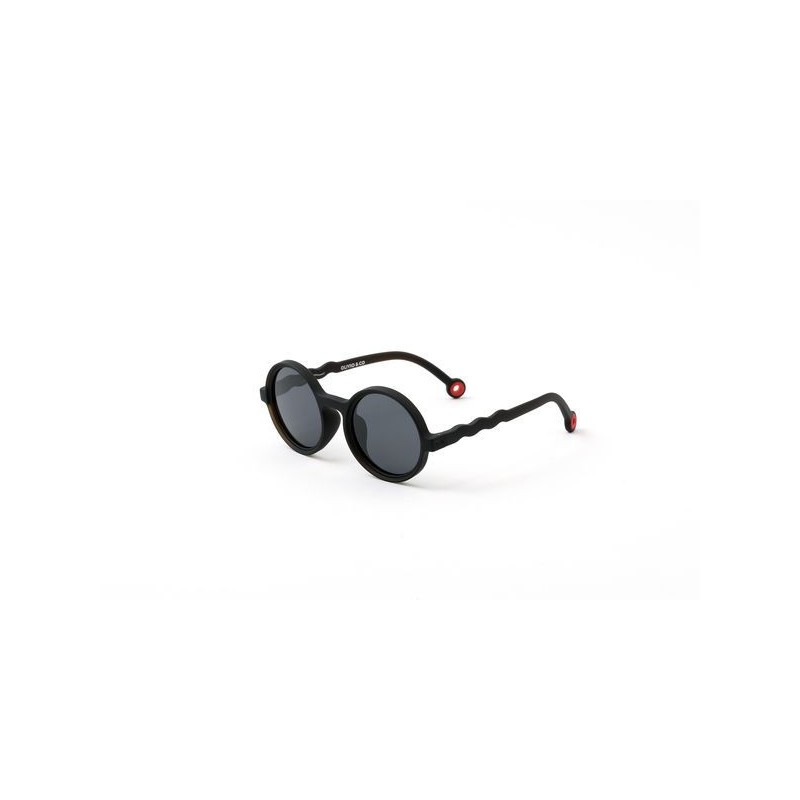 Lunettes de soleil 3-12 ans - Classic oval Squid noir polarisé Lunettes de soleil 3-12 ans - Classic oval Squid noir polarisé