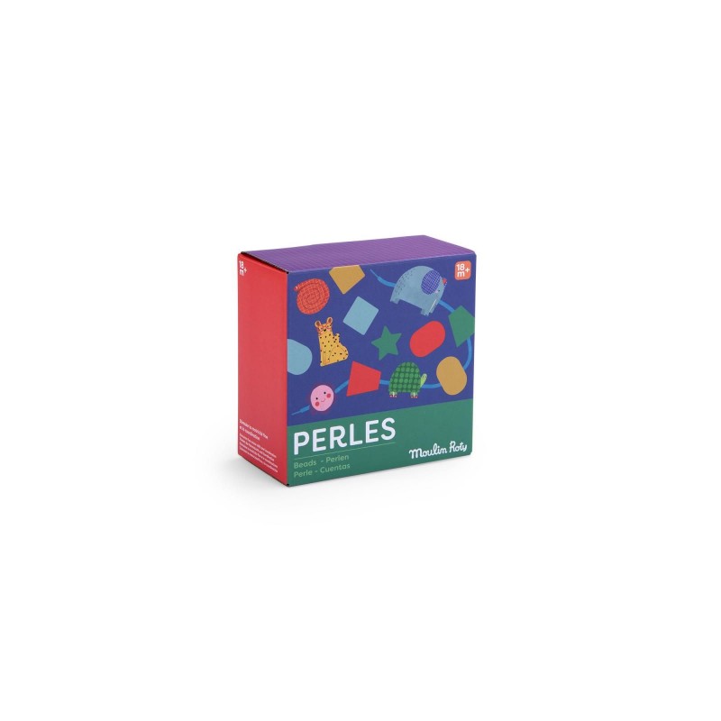 Jeu de perles en bois à enfiler - Les Toupitis Jeu de perles en bois à enfiler - Les Toupitis