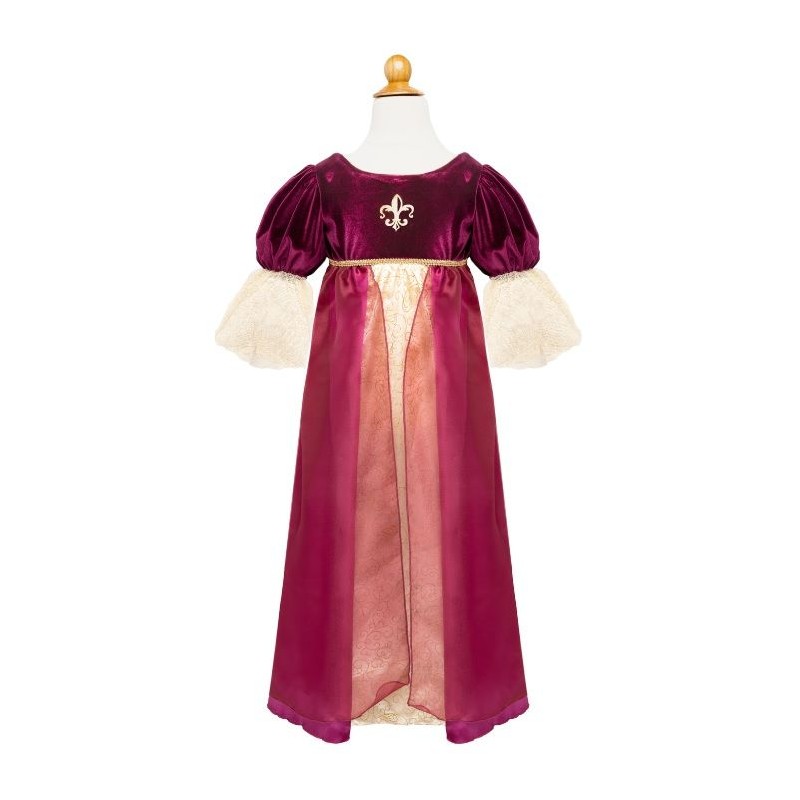 Robe de reine médiévale bordeaux, 5-6 ans Robe de reine médiévale bordeaux, 5-6 ans