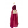 Robe de reine médiévale bordeaux, 5-6 ans