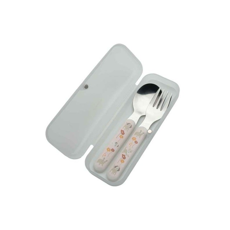 Set de couverts - Chiots et coquelicots Set de couverts - Chiots et coquelicots