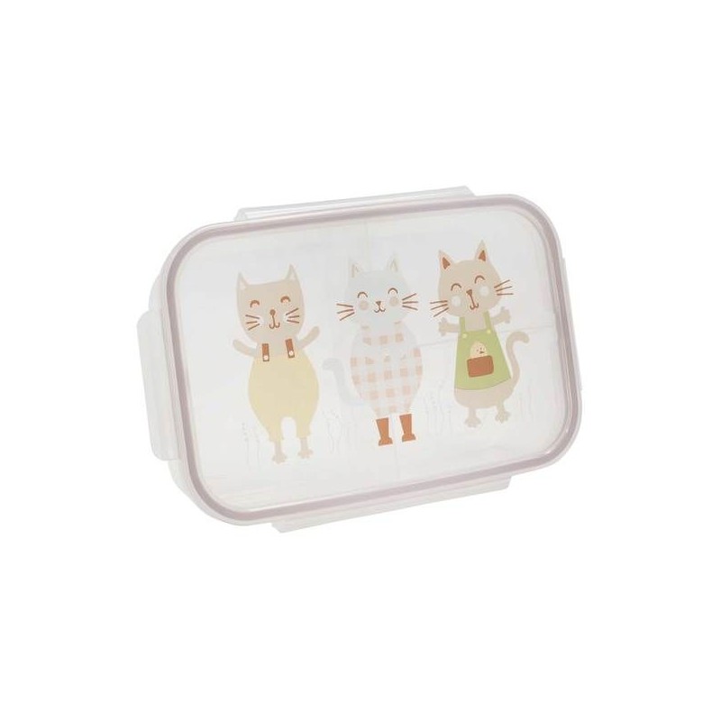 Boîte à tartines compartimentée - Chatons Boîte à tartines compartimentée - Chatons