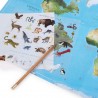 Mappemonde avec décalcomanies - Tout autour du monde