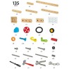 Coffret évolutif Builder 136 pièces
