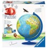 Puzzle 3D XXL Globe terrestre illustré 180 pcs