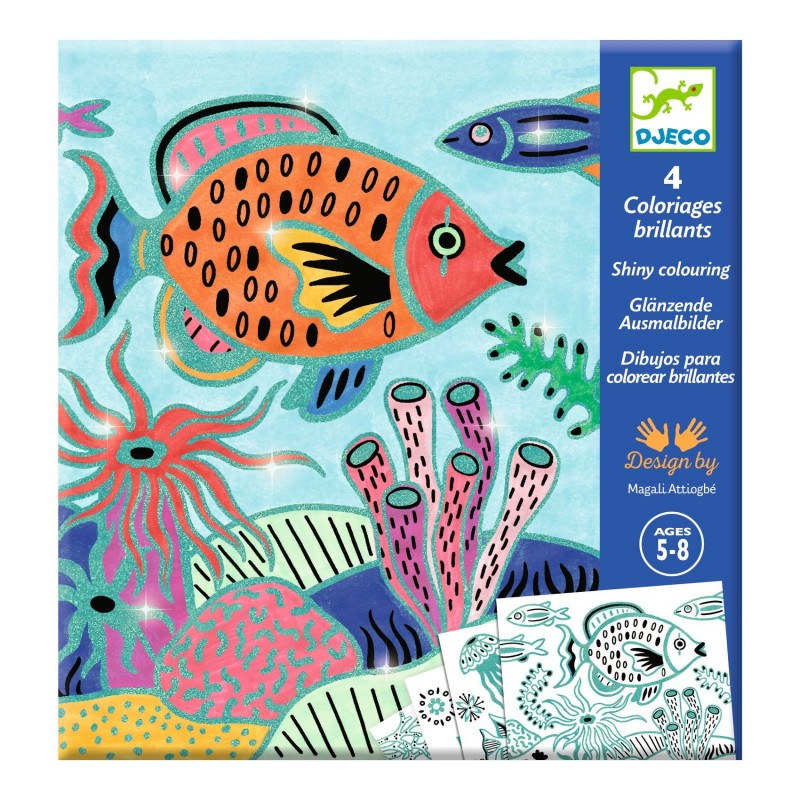 Coloriages brillants - Sous la mer Coloriages brillants - Sous la mer
