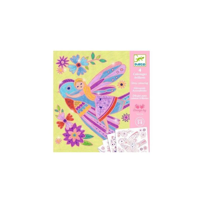 Coloriages brillants - Petites ailes Coloriages brillants - Petites ailes