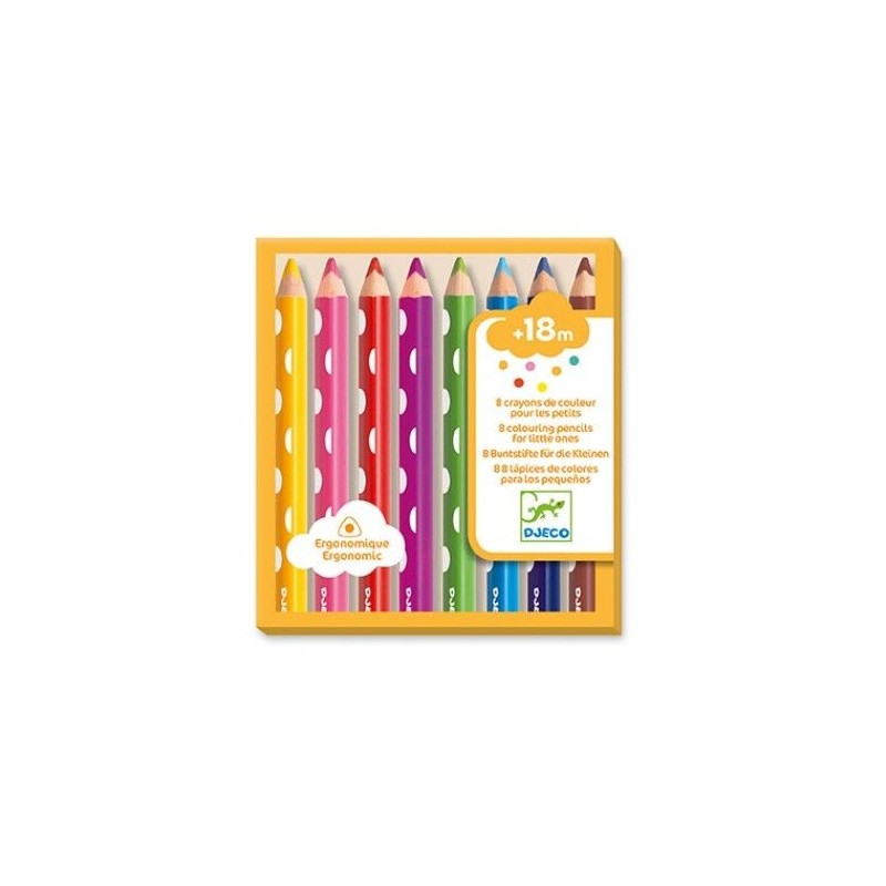8 crayons de couleur pour les petits 8 crayons de couleur pour les petits