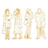 Coloriage mode, Les demoiselles - Scout et ses amies