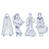 Coloriage mode, Les demoiselles - Laura et ses amies
