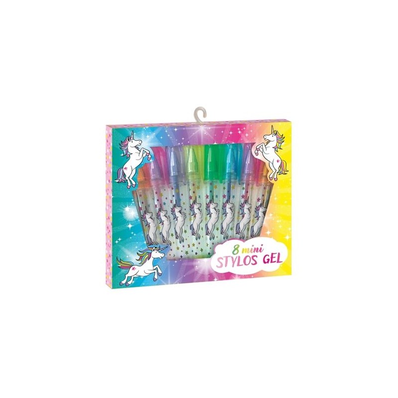 8 mini stylos gel licornes 8 mini stylos gel licornes