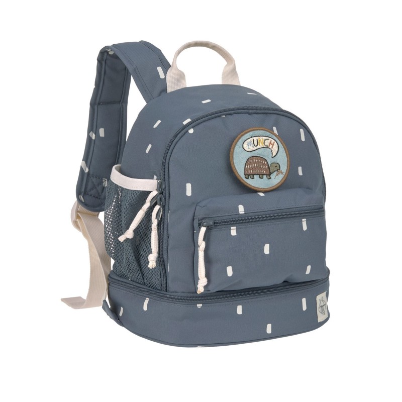 Mini sac à dos carré- Happy Prints bleu nuit Mini sac à dos carré- Happy Prints bleu nuit