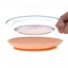 Coffret repas en verre - Silicone abricot