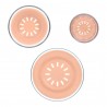 Coffret repas en verre - Silicone abricot
