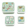 Set de 4 boîtes à tartines/goûter - Joie