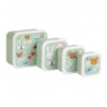 Set de 4 boîtes à tartines/goûter - Joie