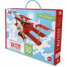 L'avion 3D - Livre et maquette à créer