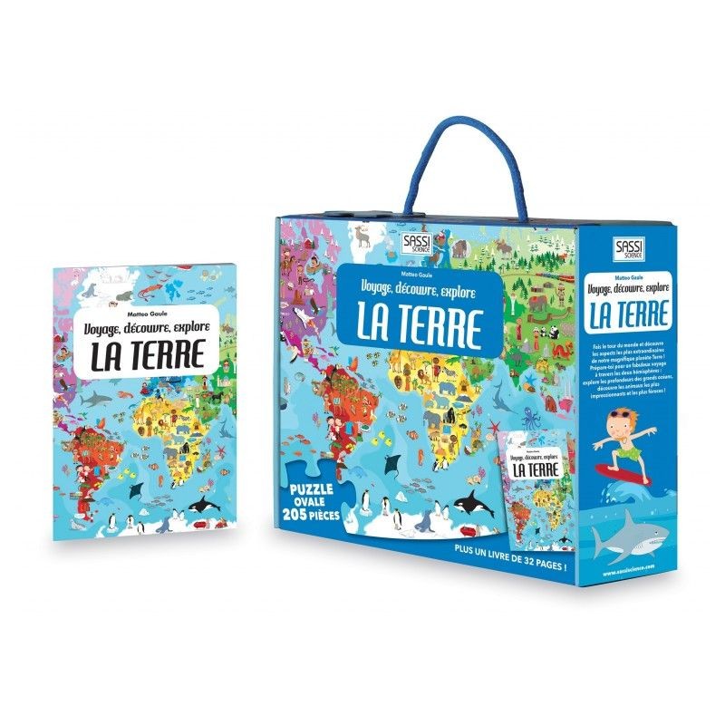 Puzzle Voyage, découvre, explore - La Terre Puzzle Voyage, découvre, explore - La Terre