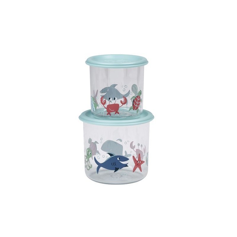 Set de 2 boites à snack - Océan L Set de 2 boites à snack - Océan L