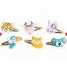6 barrettes animaux pailletés à créer