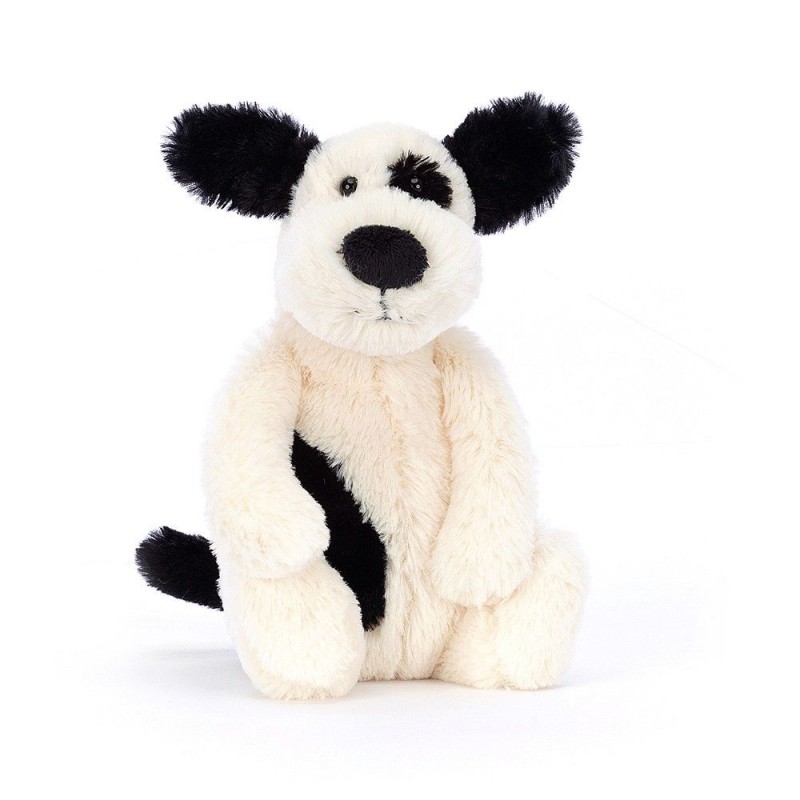 Bashful Petit chiot noir et crème Small Bashful Petit chiot noir et crème Small