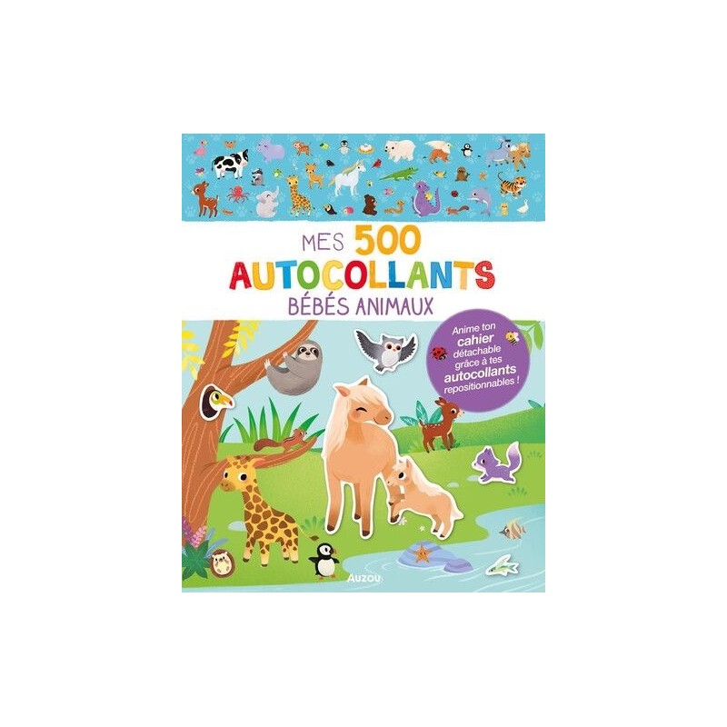 Mes 500 autocollants - Bébés animaux