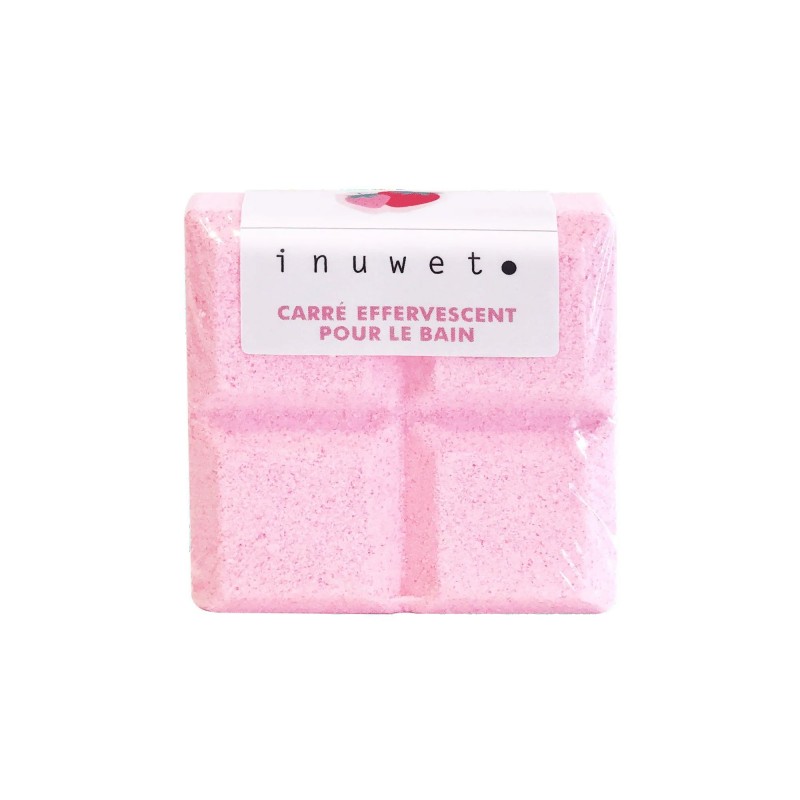 Carré effervescent pour le bain - Fraise Carré effervescent pour le bain - Fraise